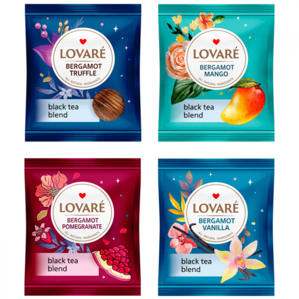Чай пакетированный LOVARE Bergamot Assorted (32 х 2гр) ассорти