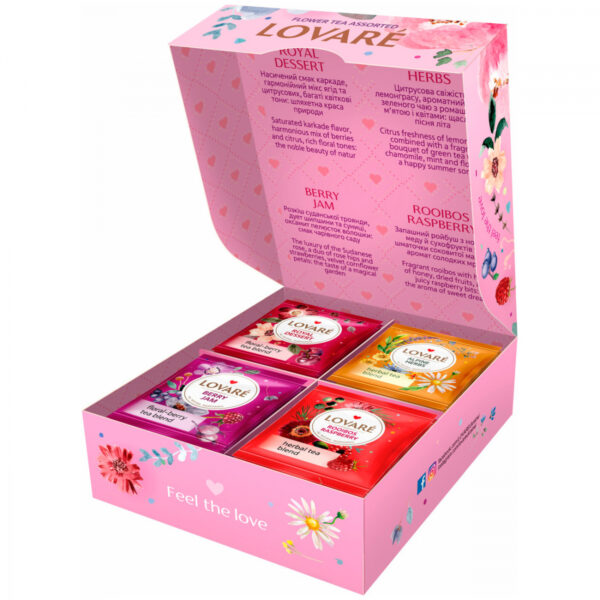 Чай пакетированный LOVARE Flower Tea Assorted (32 х 2гр) ассорти