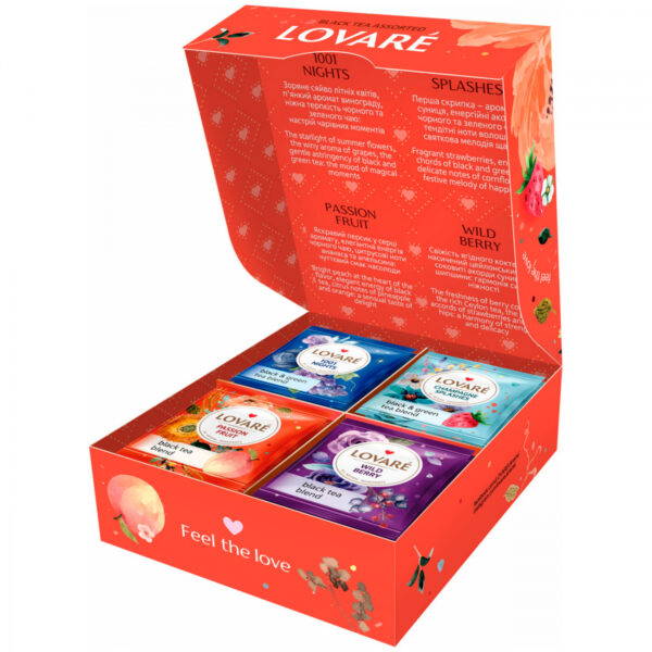 Чай пакетированный LOVARE BLACK TEA Assorted (32 х 2гр) ассорти