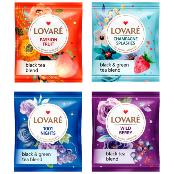 Чай пакетированный LOVARE BLACK TEA Assorted (32 х 2гр) ассорти