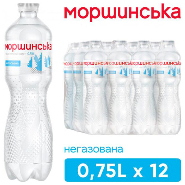 Моршинская, 0,75 л, Вода минеральная негазированная, 12шт